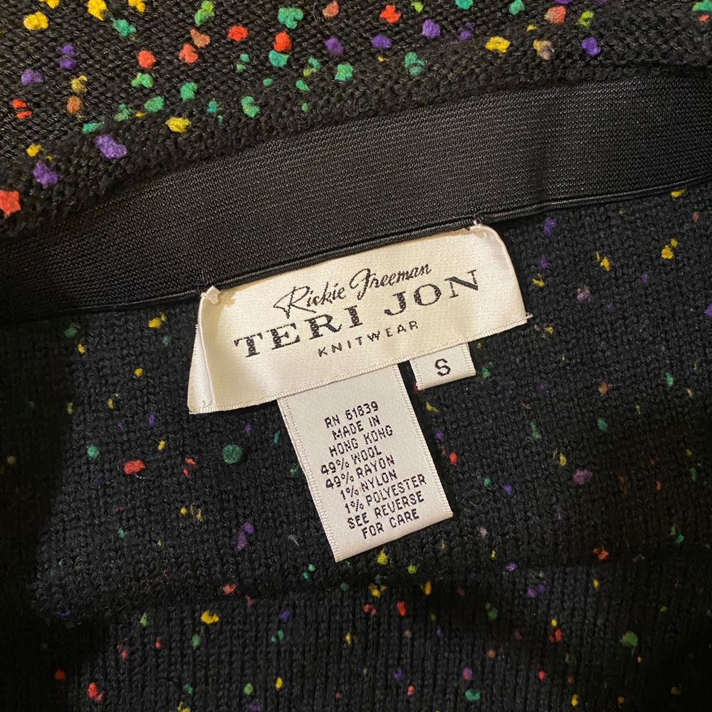 Teri Jon Black Multicolor Pencil Skirt - Picture 2 of 7